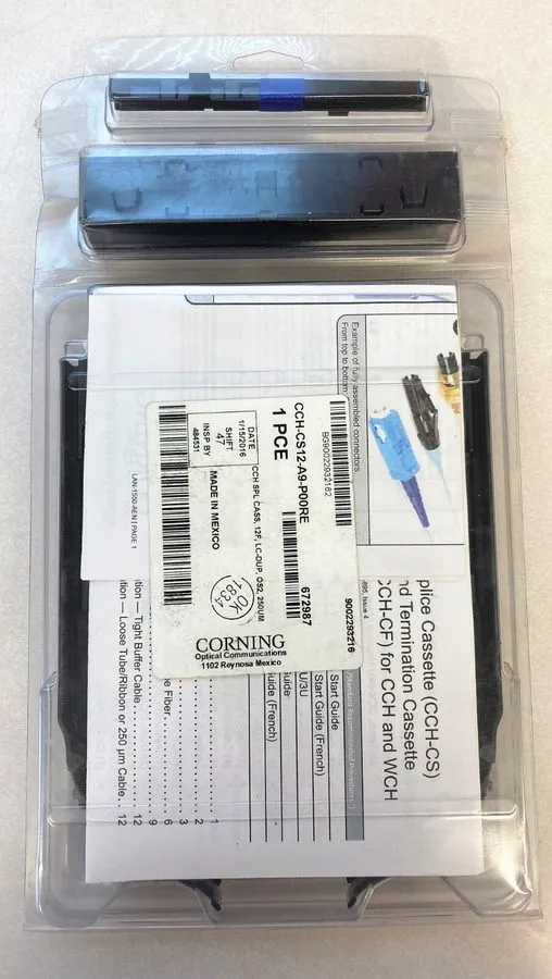 Оптическая кассета Corning CCH-CS12-A9-P00RE Pigtail Splice Cassette 12 F, LC Du