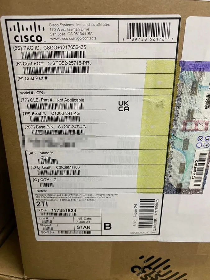Коммутатор CISCO C1200-24T-4G switch