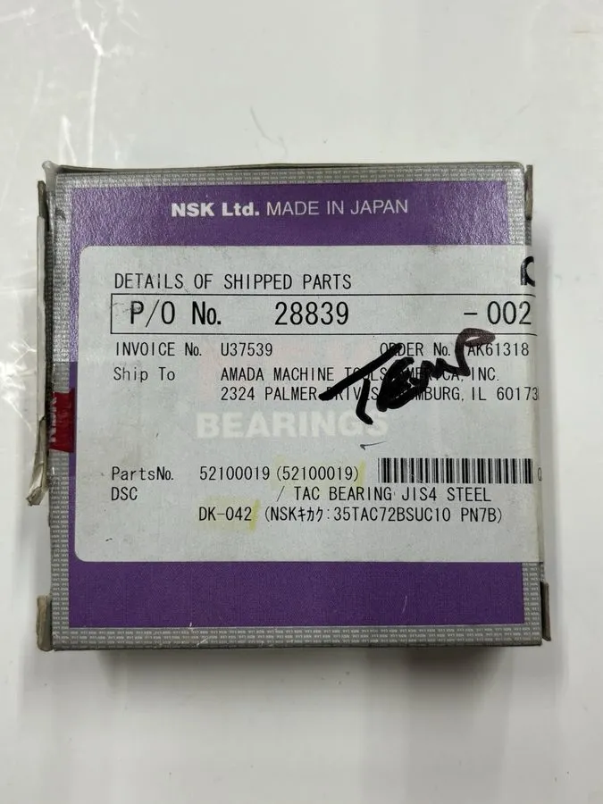 Подшипник NSK 35TAC72BSUC10PN7B Angular Contact Bearing