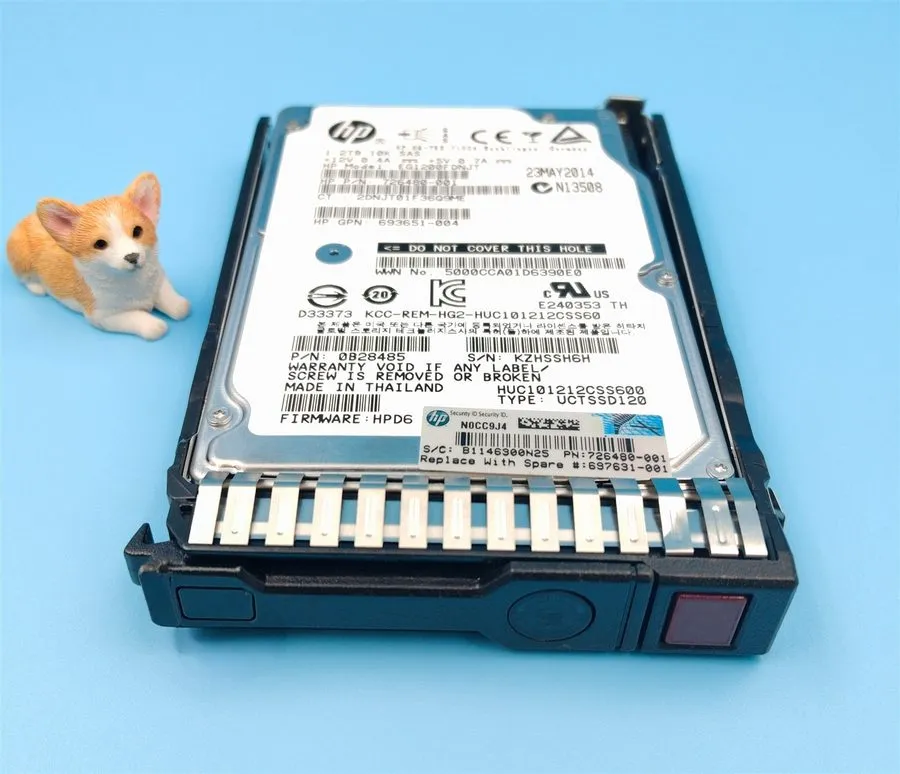 Жёсткий диск HPE 1.2TB 10K SAS 6Gb/s 2.5" Enterprise HDD 726480-001 HUC101212CSS — фото лота 2