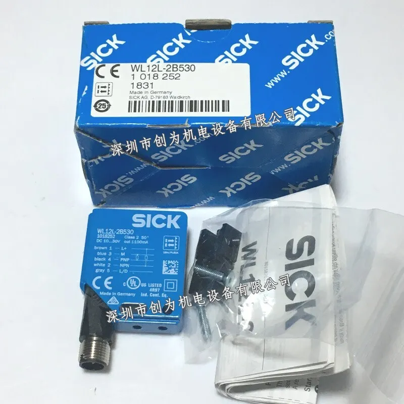 Фотоэлектрический датчик SICK WL12L-2B530 PHOTOELECTRIC LASER SENSOR 1018252 10-