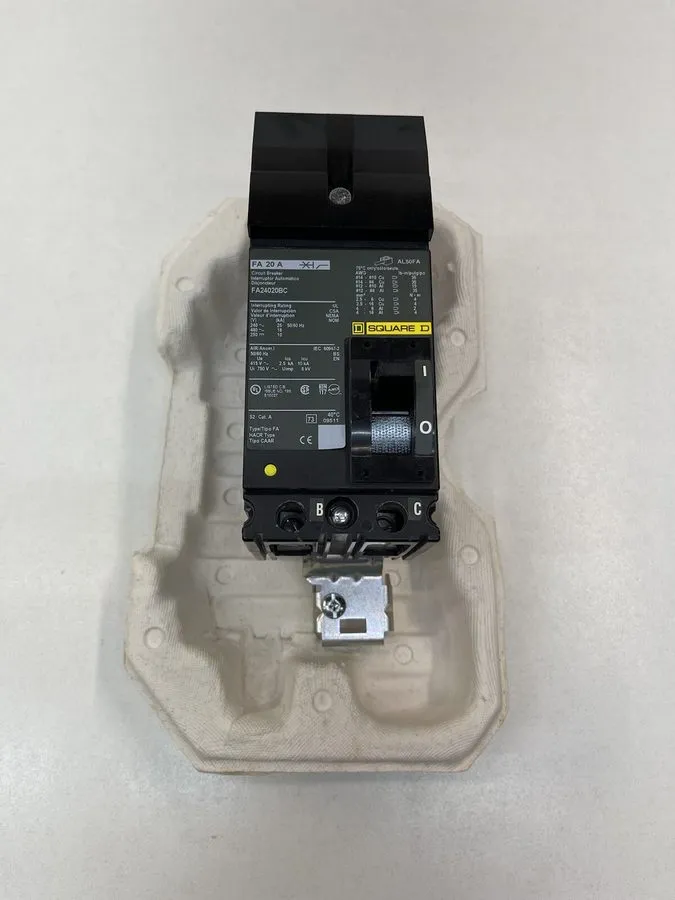 Автоматический выключатель Square D FA24020BC 2pole 480v 20 Amp Circuit Breaker