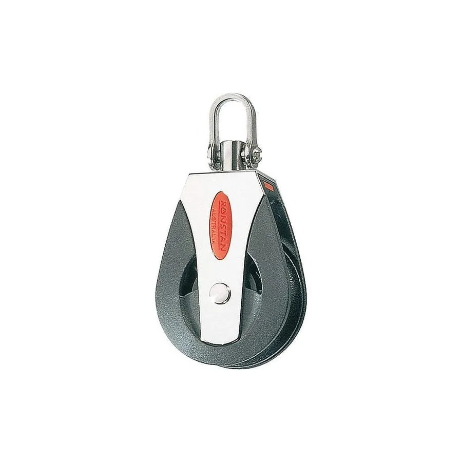Такелажная скоба GRAINGER APPROVED RF50100HL Pulley Block,Snap Shackle,1/2" Rope — фото лота 1