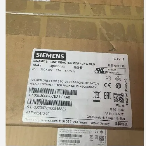 Частотный преобразователь Siemens 6SL3000-0CE21-0AA0 SINAMICS Line Reactor 10kW