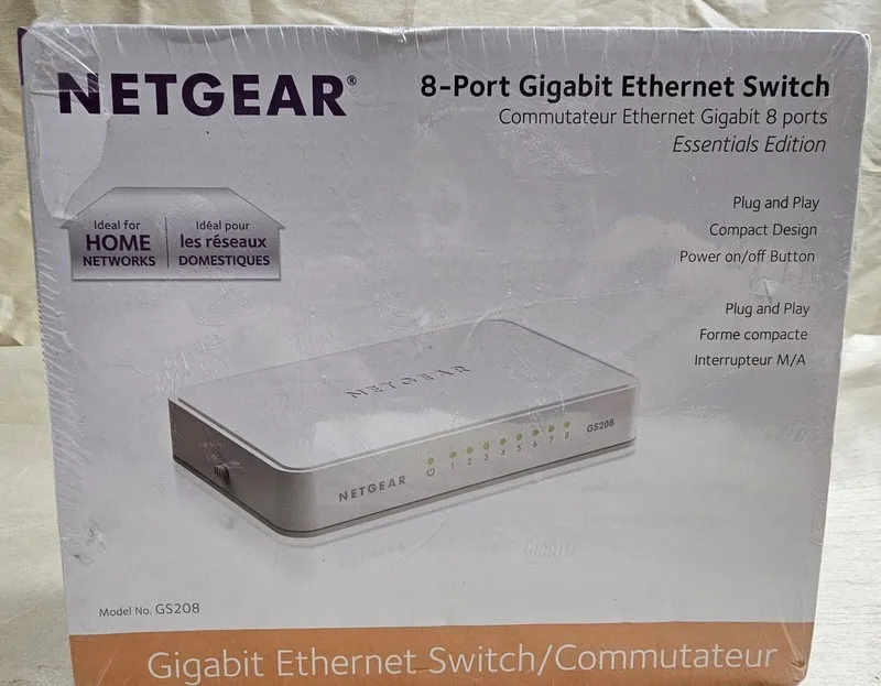 Коммутатор Netgear GS208 Ethernet Switch 8 Ports 2 Layer Supported Desktop
