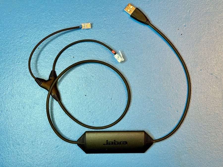 IP-телефон Jabra Link 14201-30 ENC006 EHS Adapter Cable USB Desk Phones Headset  — фото лота 1