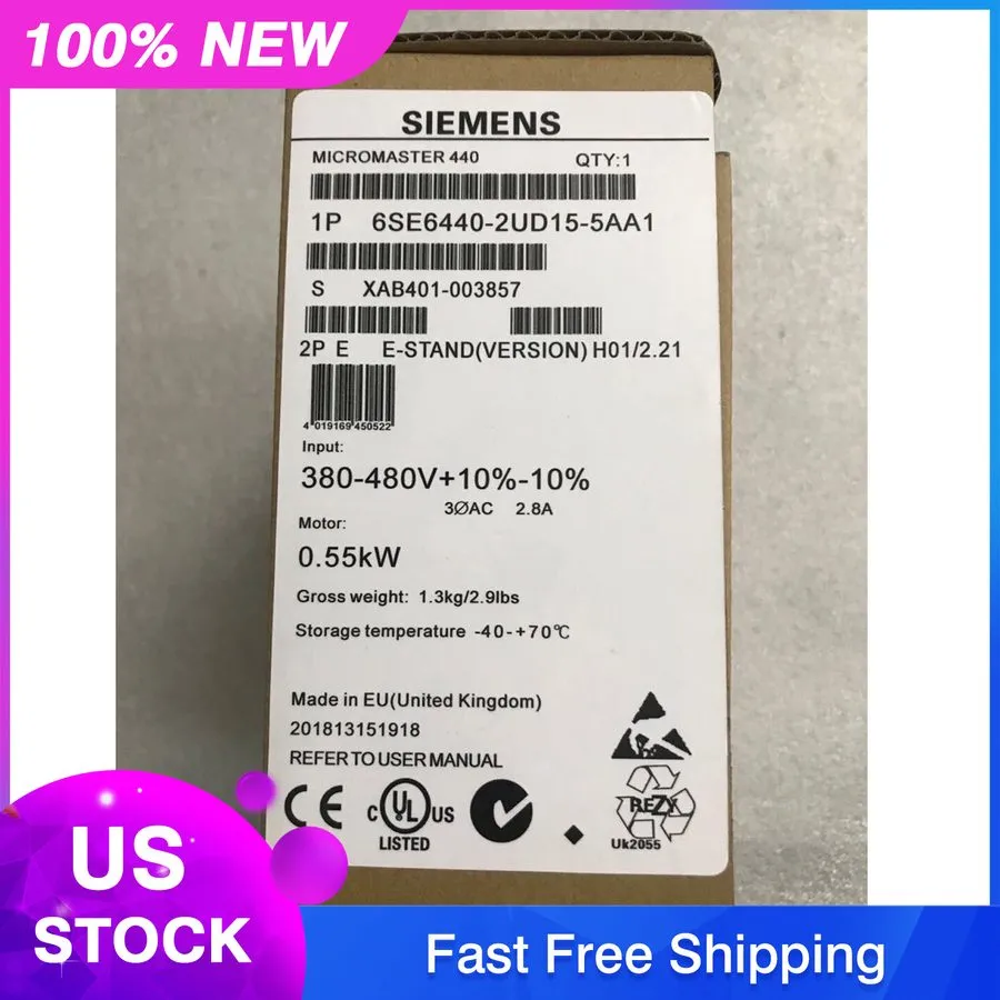 Частотный преобразователь Siemens 6SE6440-2UD15-5AA1 MICROMASTER440 without filt