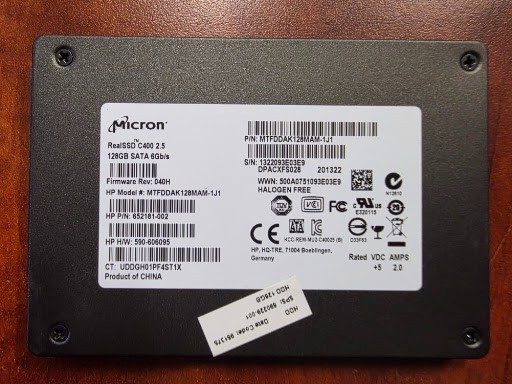 SSD-накопитель Micron RealSSD C400 128GB 2.5" SATA 6Gb/s SSD HP MTFDDAK128MAM-1J