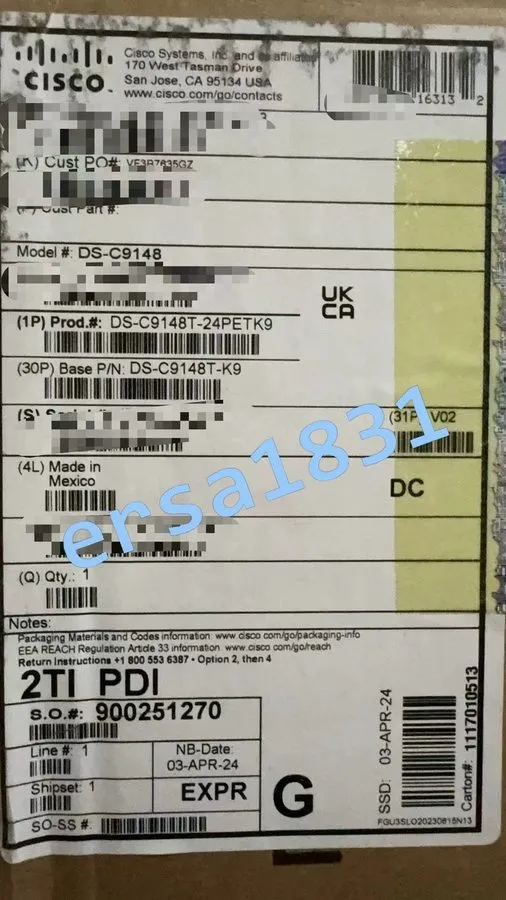Коммутатор Cisco DS-C9148T-24PETK9 MDS 9148T 48 Ports Switch
