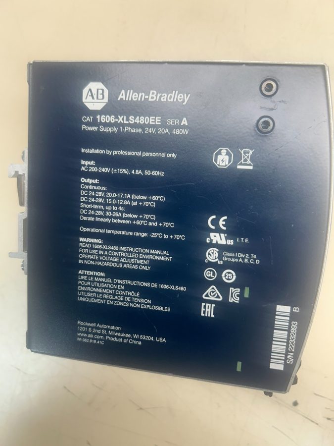 Фото лота 1606-XLS480EE от продавца №30432