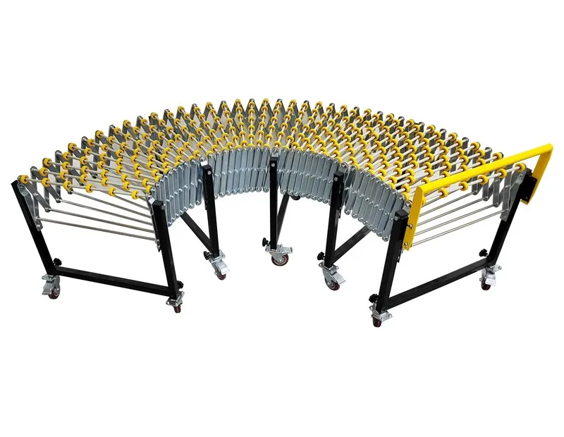Конвейер 31.5"-118" Length Expandable Bent Conveyor Height Adjust 35kg/m Wheel 2 — фото лота 2