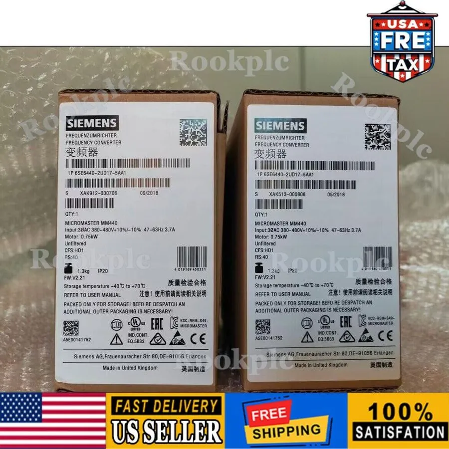 Частотный преобразователь Siemens 6SE6440-2UD17-5AA1 MICROMASTER440 without filt