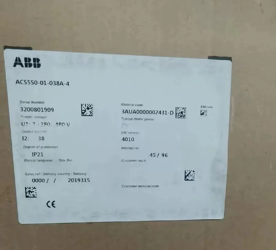 Частотный преобразователь ABB Inverter ACS550-01-038A-4