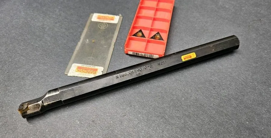 Режущий инструмент Sandvik ⅝" x 8" Indexable Threading Boring Bar & Insert Machi — фото лота 2
