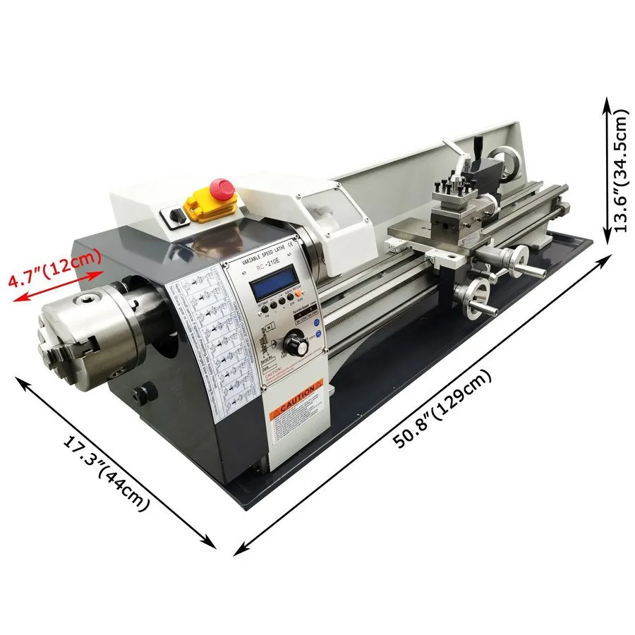 Оборудование ЧПУ 8"*32" RC-210E Precision Metal Bench Lathe Machine Metric Imper