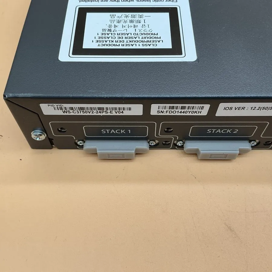 Коммутатор CISCO WS-C3750-24PS-E Catalyst 3750 24 10/100 PoE + 2 SFP
