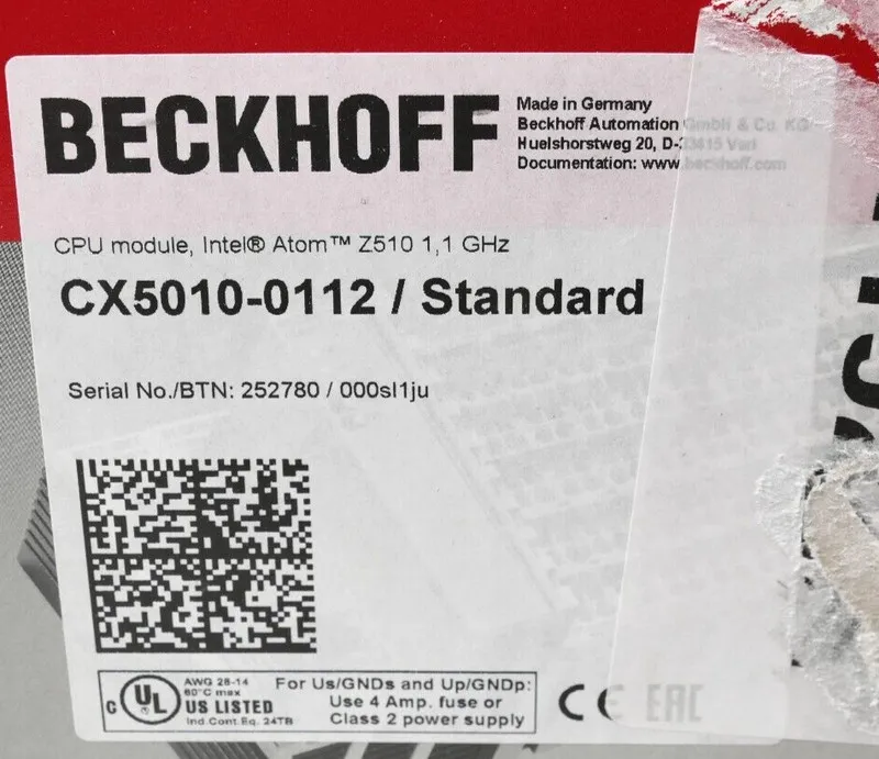 Промышленный компьютер Beckhoff Embedded PC with Intel Atom Processor HW: 3.2 CX