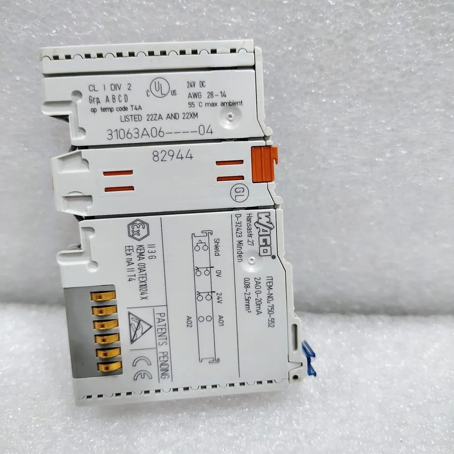 Модуль ввода-вывода WAGO 750-552 2 AO 24 VDC Analog Output Module