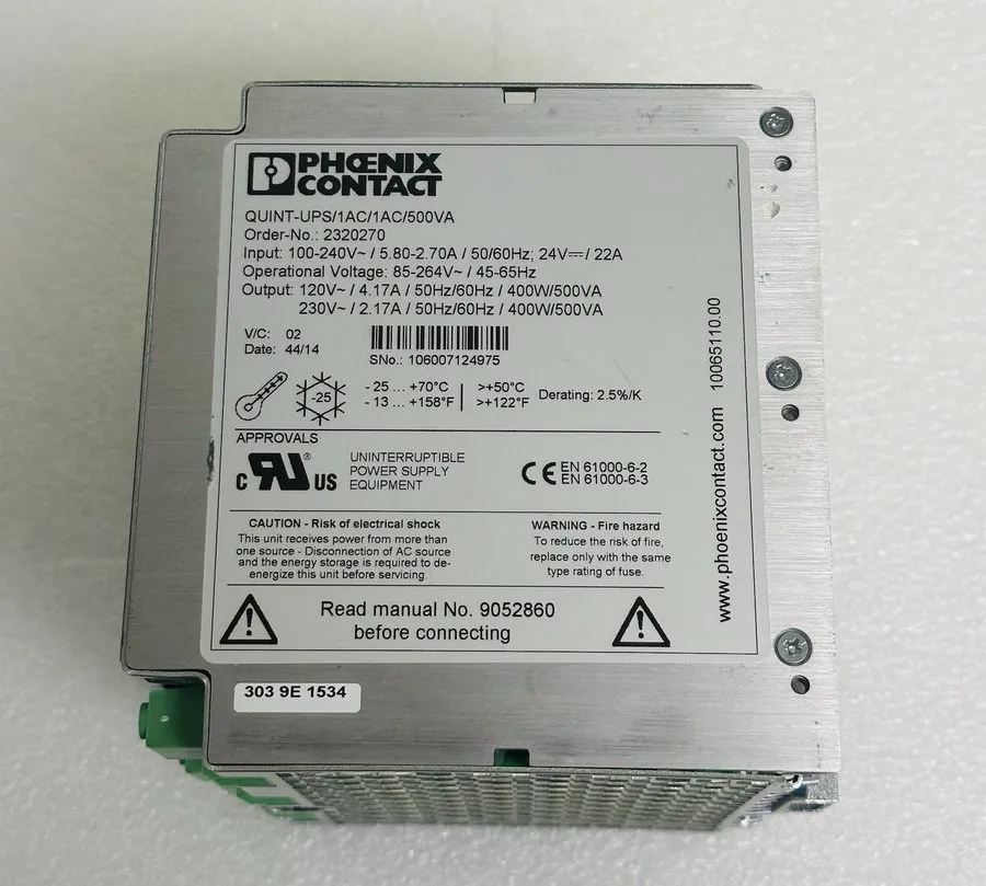 Блок питания Phoenix Contact Power Supply 2320270 QUINT-UPS/1AC/1AC/500VA