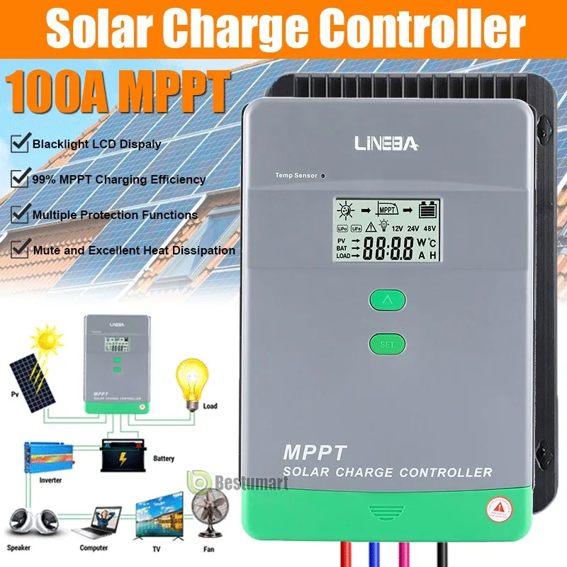 Аккумулятор Epever MPPT Solar Charge Controller 12V/24V/48V AUTO TEP Series Sola — фото лота 2