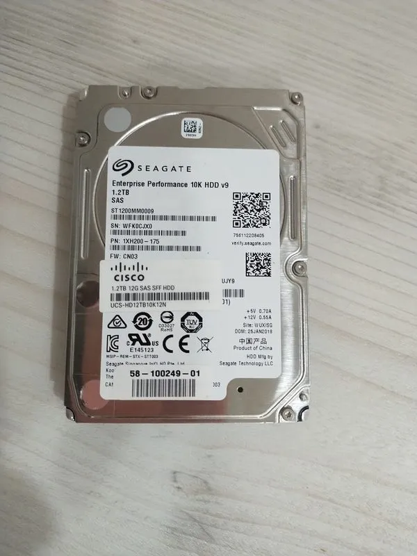 Жёсткий диск Dell ST1200MM0009 1.2TB 2.5" 12Gb/s 128MB 10K RPM SAS HDD Dell P/N: — фото лота 1
