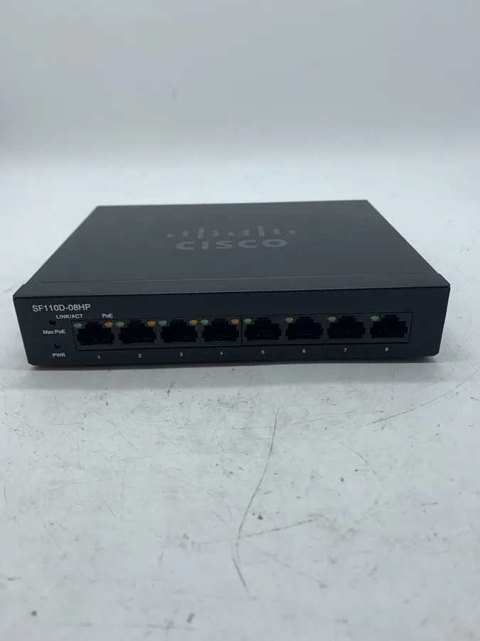 Коммутатор Cisco SF110D-08HP 8-Port 10/100 PoE Desktop Switch No SC
