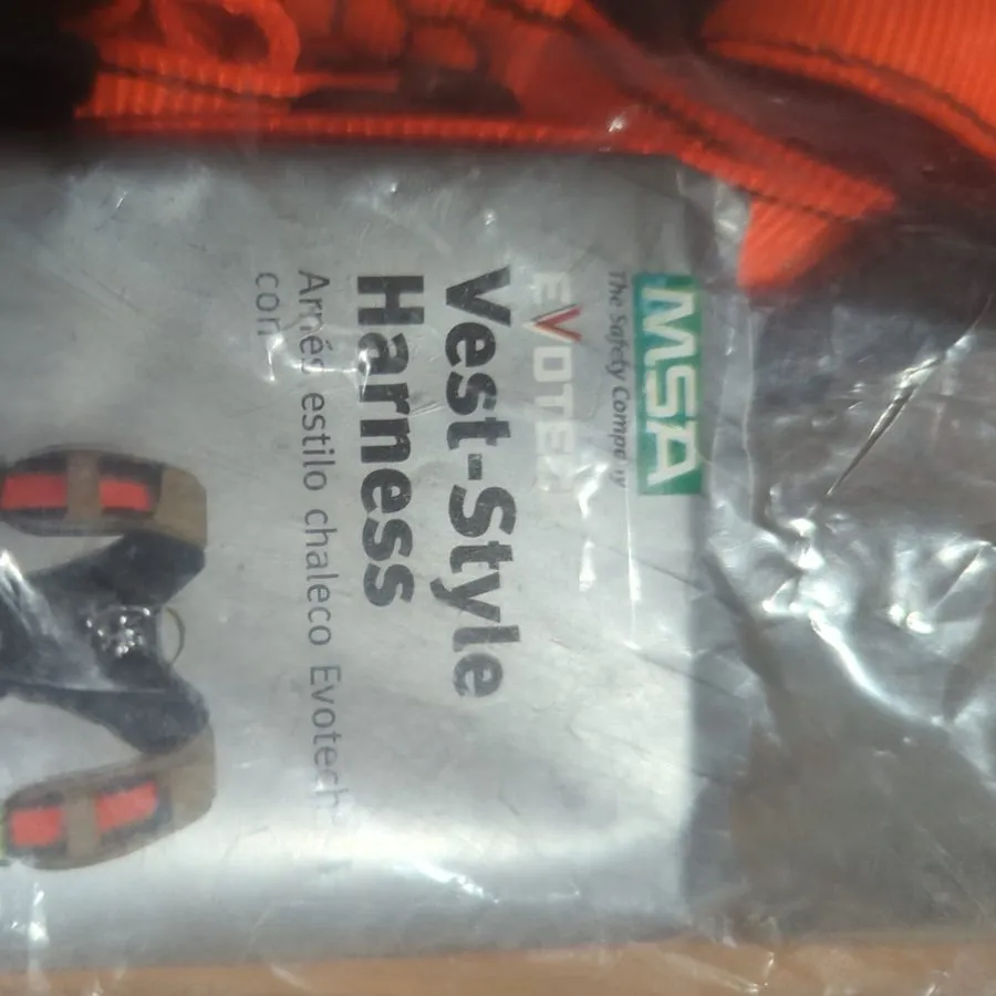 Жгут проводов MSA 1335204 Evotech XS Orange/Black Full-Body Harness — фото лота 2