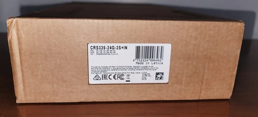 Коммутатор MIKROTIK CRS326-24G-2S+IN Managed Switch 24-Port Gigabit 2x 10G SFP+