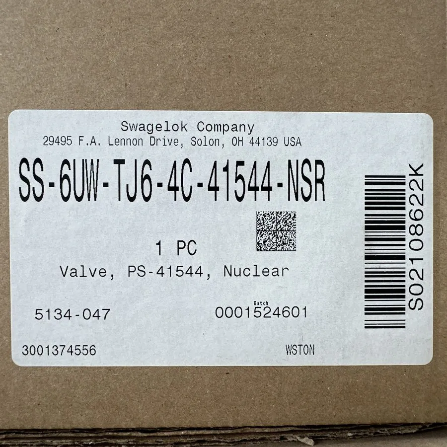 Клапан Swagelok SS-6UW-TJ6-4C-41544-NSR Bellows Valve 3/8”