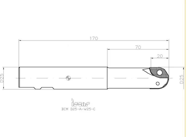 Режущий инструмент Iscar 25mm (.984") Insert Ball Endmill BCM D25-A-W25 — фото лота 1