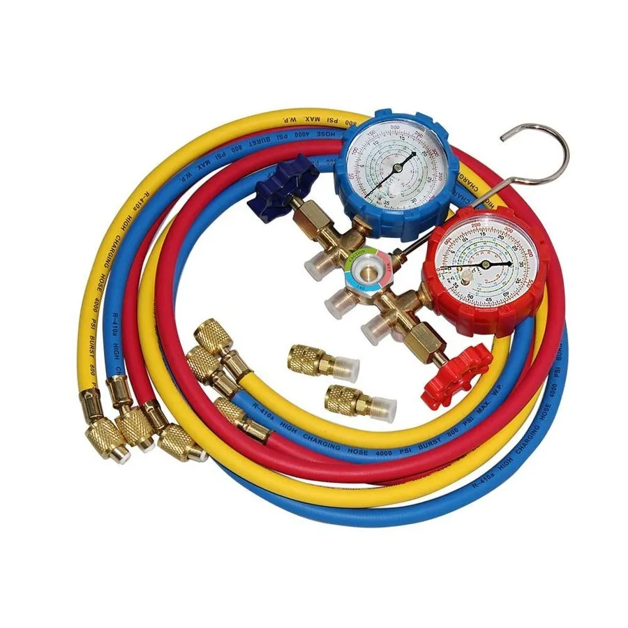 Манометрический коллектор Manifold Gauge Set для HVAC, AC Refrigerant Pressure T