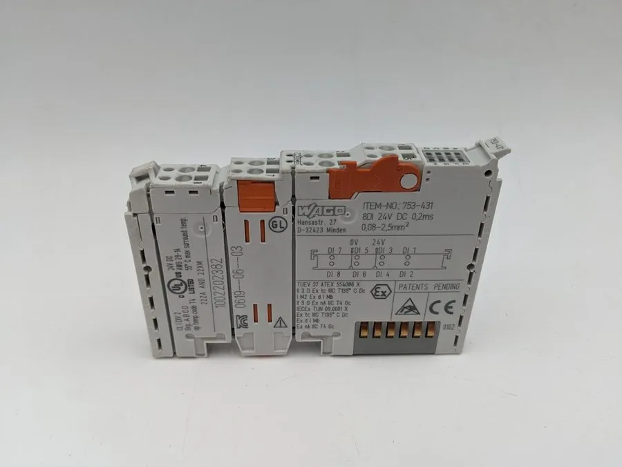 Модуль ввода-вывода Wago 753-431 8CH Digital Input I/O Module 24VDC CAGE CLAMP D