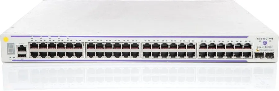 Коммутатор Alcatel-Lucent OmniSwitch OS6450-P48 48-Port PoE+ 10G SFP+ Switch — фото лота 1