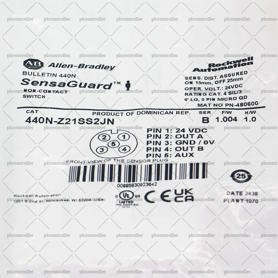 Реле безопасности Allen Bradley 440N-Z21SS2JN Guardmaster 440N Non Contact Switc