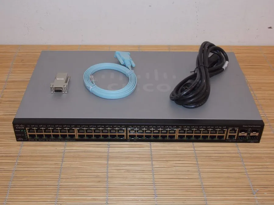 Коммутатор Cisco SF500-48-K9 48-Port Stackable Managed Switch — фото лота 1