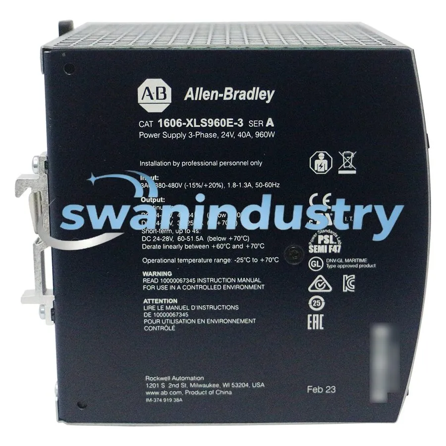 Блок питания Allen-Bradley 1606-XLS960E-3 3P 960W DIN Rail Power Supply