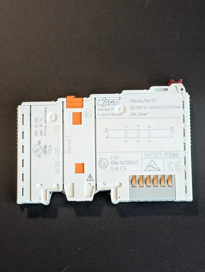 Модуль ввода-вывода WAGO 750-517 I/O MODULE 2 DIGITAL 250VAC 1.0A