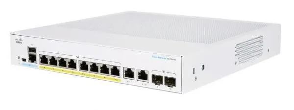 Коммутатор Cisco CBS250-8FP-E-2G-EU Switch