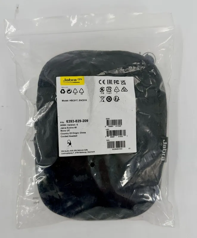 Jabra Evolve 40 UC Mono ENC010 HSC017 Corded Headset