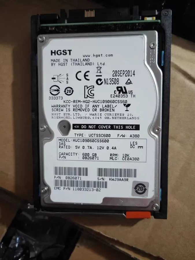Жёсткий диск EMC 600GB 005050685 10K 2.5 SAS VMAX3 VMAX 10K Hard Disk Drive Ente