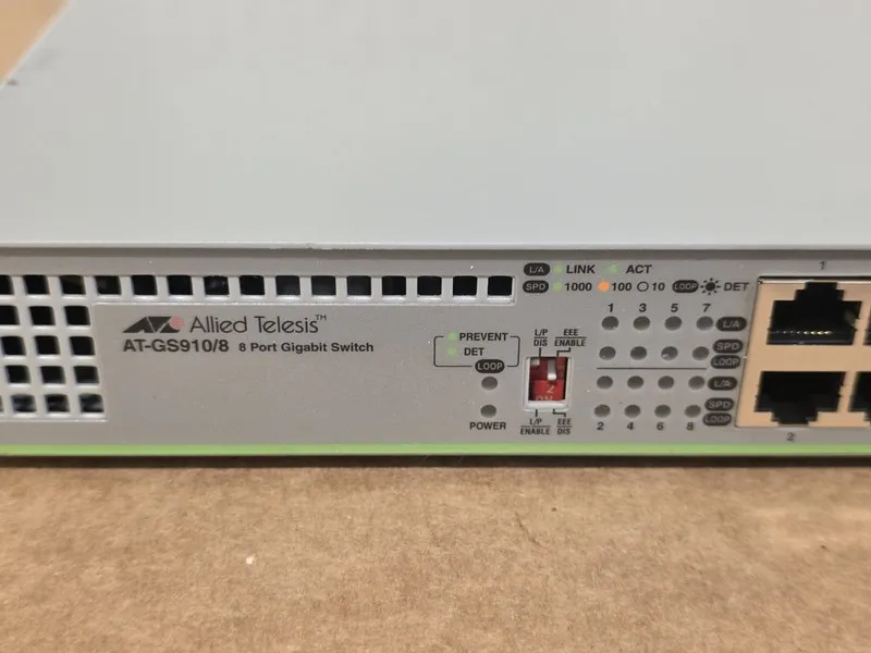 Коммутатор Allied Telesis Centercom AT-GS910/8-10 Ethernet Switch (8 Ports) — фото лота 1