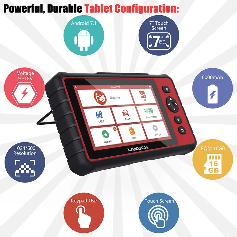 Диагностический сканер LAUNCH CRP909 Full System OBD2 Scanner Diagnostic Tool Ke