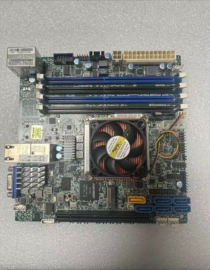 Материнская плата X10SDV-16C-TLN2F ITX DDR4 128GB XEON D1581 NAS Server Motherbo