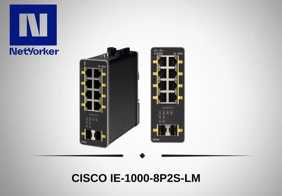 Коммутатор Cisco IE-1000-8P2S-LM Industrial Ethernet Switch 10 Port SFP POE+