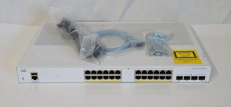 Коммутатор Cisco CBS350-24P-4G 24 Ports PoE Gigabit Managed Switch — фото лота 1