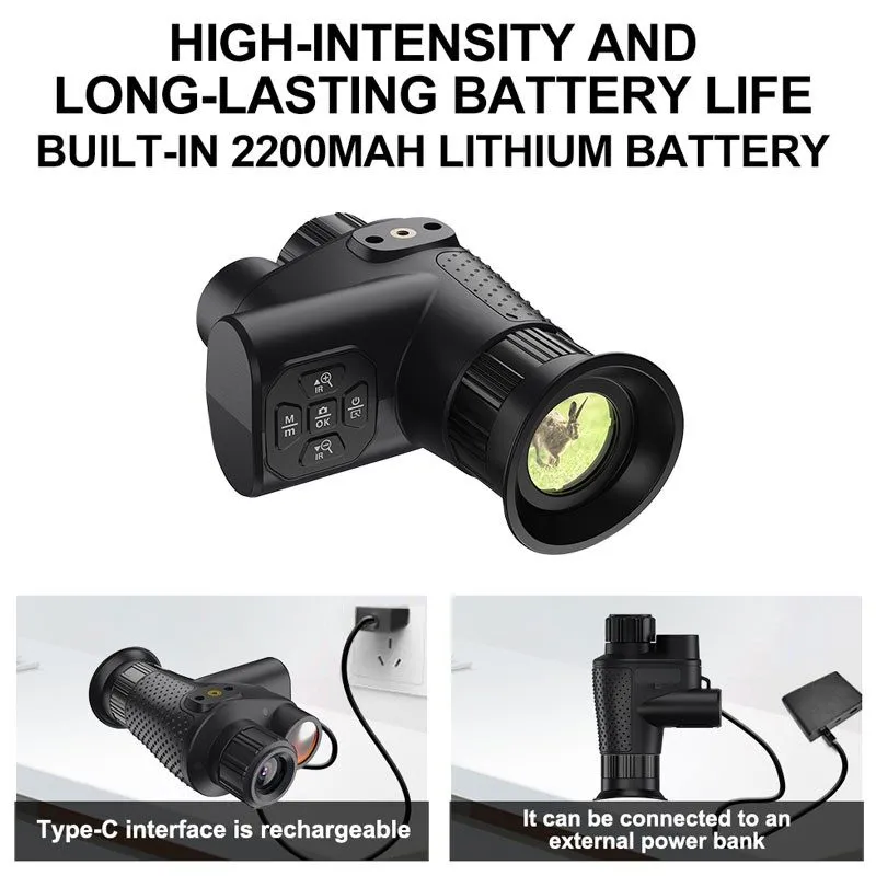 Оптико-электронная система MINI 4K Night Vision Camera IR Monoculars Head-Mounte — фото лота 4