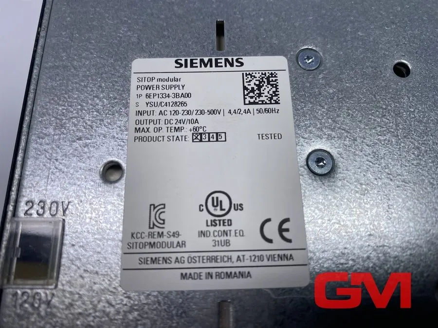 Блок питания Siemens SITOP Modular 24VDC 10 Amp Power Supply 6EP1334-3BA00
