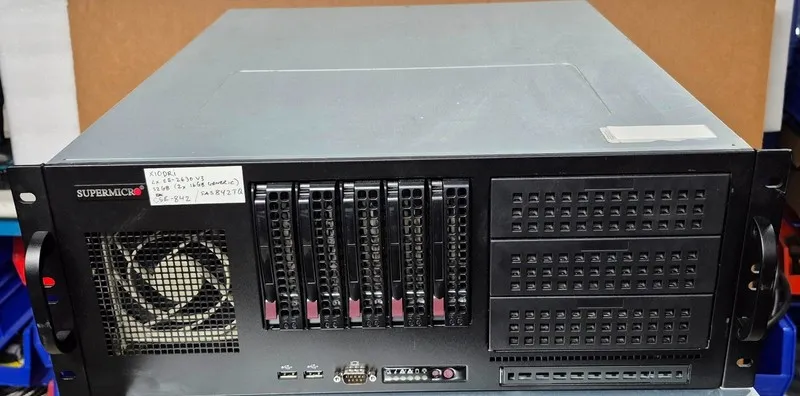 Сервер Supermicro CSE-842 4U Server w/X10DRi, 2x E5-2630v3, 32GB RAM, 5x 3.5 Bay
