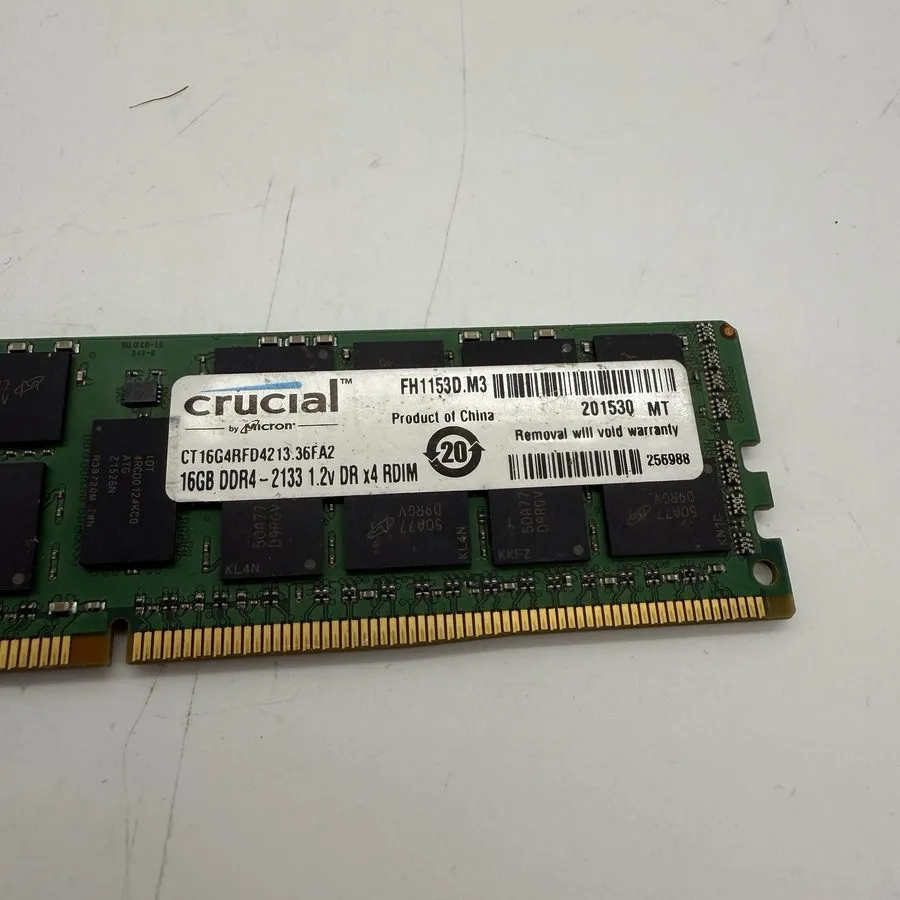 Модуль памяти Micron 16GB 2Rx4 PC4-2133P DDR4 MTA36ASF2G72PZ-2G1A2IG Server RAM — фото лота 2