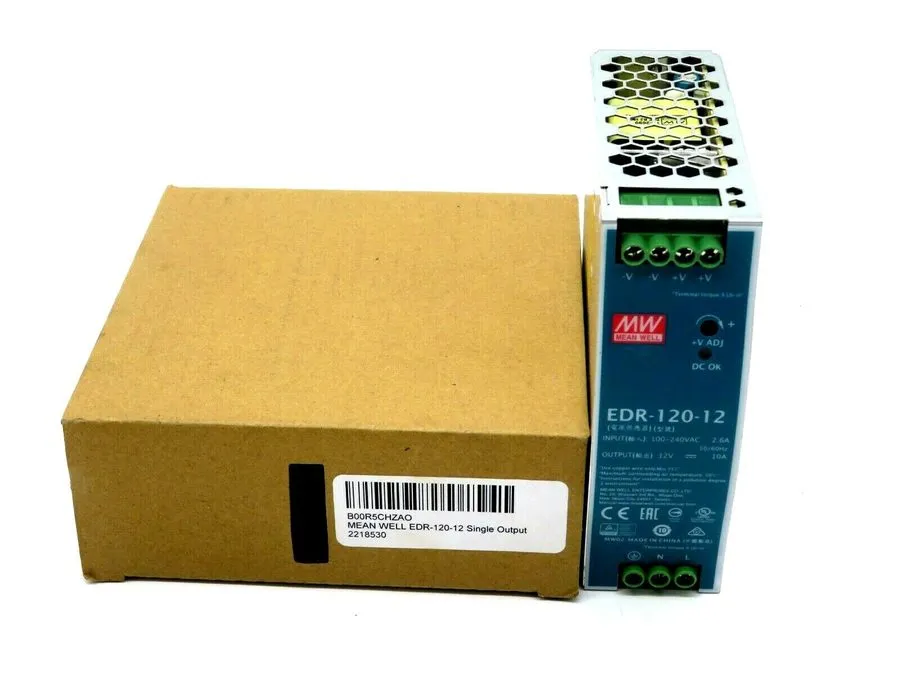 Блок питания Mean Well EDR-120-12 120W 12VDC 10A DIN Rail Switchmode Power Suppl